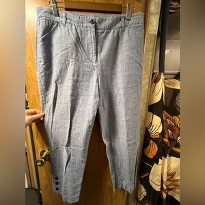 Talbots Perfect Crop Light Blue Size 12 ☀️